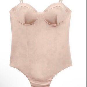 NWT ZARA satin effect Bodysuit